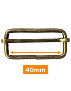 Boucle coulissante - Bronze 40 mm