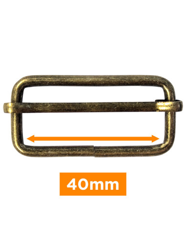 Boucle coulissante - Bronze 40 mm