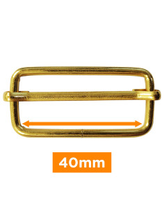 Boucle coulissante - Or 40 mm