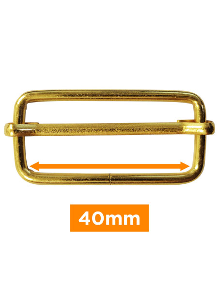 Boucle coulissante - Or 40 mm
