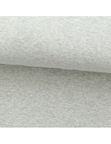 Tissu jersey fin chiné - Écru