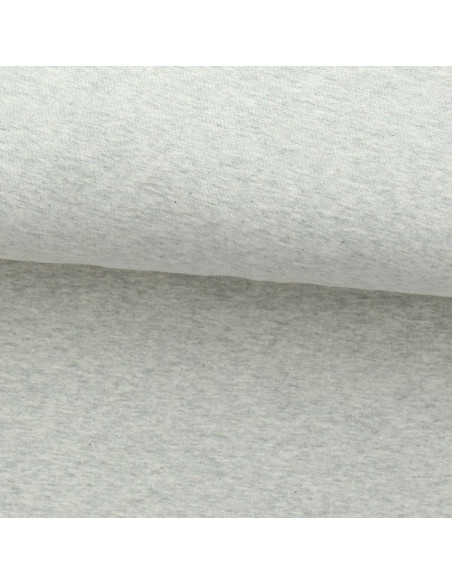 Tissu jersey fin chiné - Écru