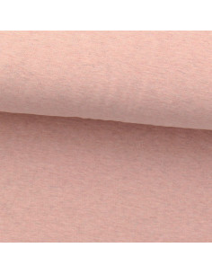 Tissu jersey fin chiné - Rose