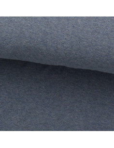 Tissu jersey fin chiné - Bleu