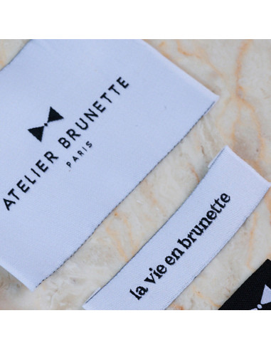 Lot de 5 étiquettes tissées à coudre - Pêle-mêle