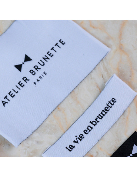 Lot de 5 étiquettes tissées à coudre - Pêle-mêle