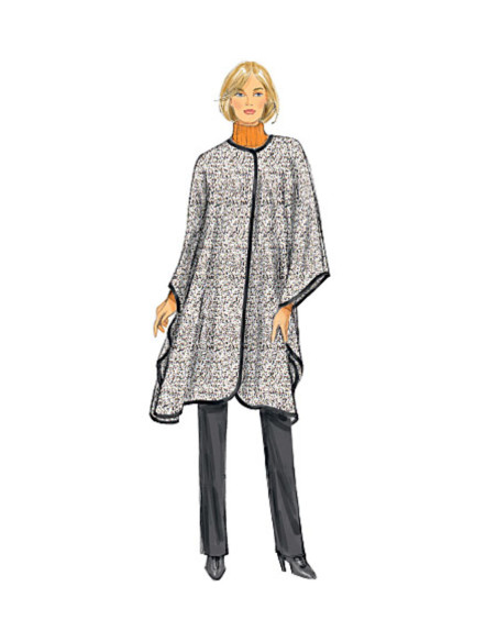 Patron de veste, manteau et vêtement enveloppant - Butterick 6250