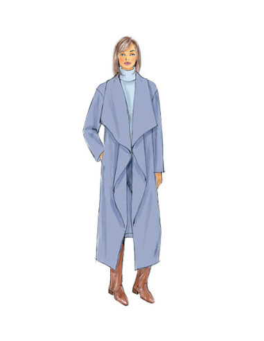 Patron de veste, manteau et vêtement enveloppant - Butterick 6250