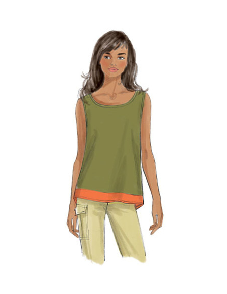 Patron de haut - Butterick 6214