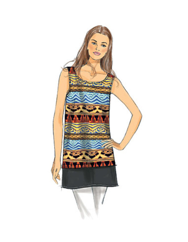 Patron de haut - Butterick 6214