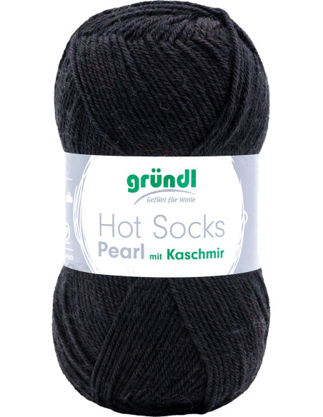 Laine à chaussettes Hot Socks Pearl uni Gründl