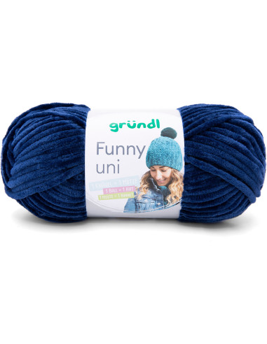 Fil chenille Funny uni Gründl