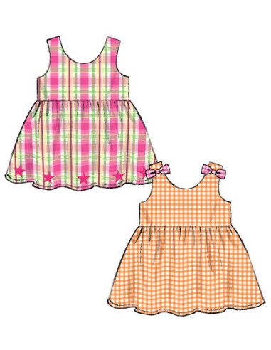 Patron de haut, robes, barboteuse et culotte - McCall's 6944