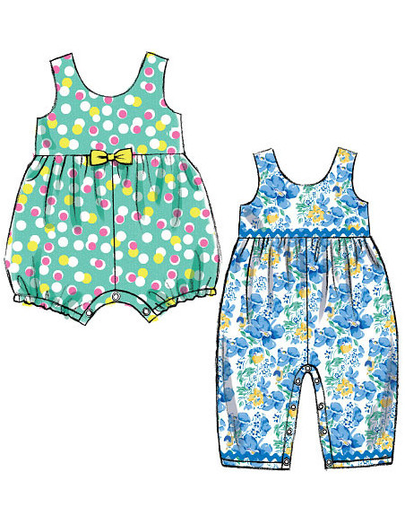 Patron de haut, robes, barboteuse et culotte - McCall's 6944