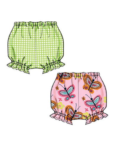 Patron de haut, robes, barboteuse et culotte - McCall's 6944