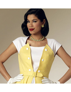 Patron de robe et ceinture - Butterick 6211 2