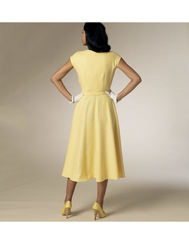 Patron de robe et ceinture - Butterick 6211