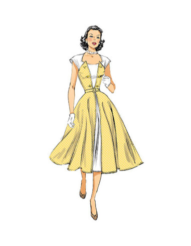 Patron de robe et ceinture - Butterick 6211
