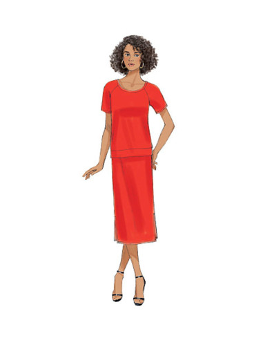Patron de haut, robe et jupe - Butterick 6207