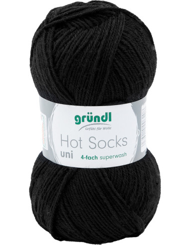Laine à chaussettes Hot Socks uni 50 Gründl