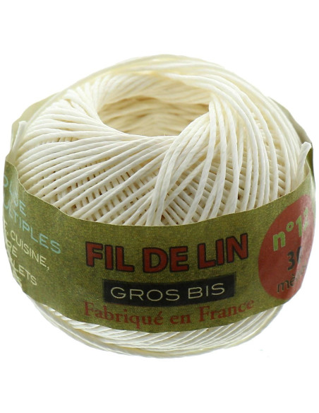 Fil de lin au chinois gros bis N° 12 - Écru