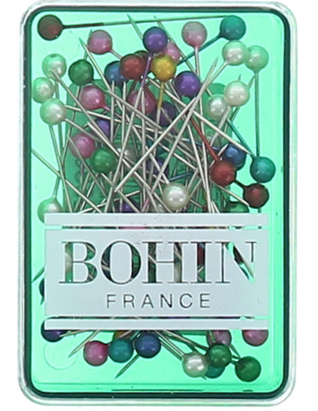 Boite de 70 épingles extra-fines tête nacrée Bohin