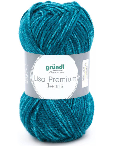 Fil à tricoter Lisa Premium Jeans Gründl