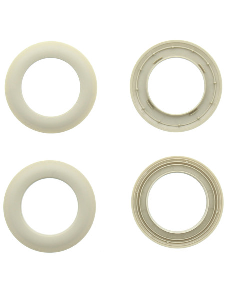 Lot 8 oeillets rideaux Ø44 mm - Mats - Pierre