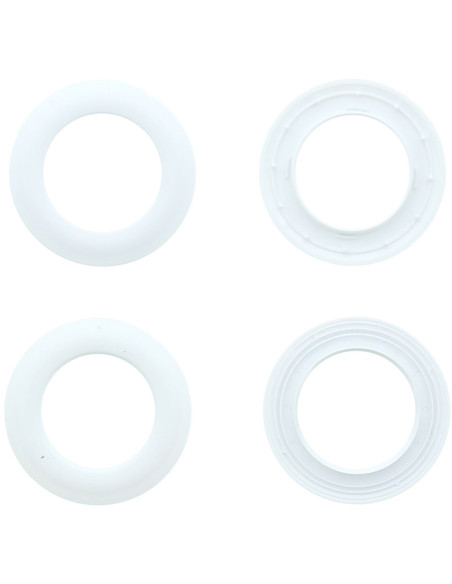 Lot 8 oeillets rideaux Ø44 mm - Mats - Blanc