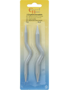 Aiguilles pour torsades - N° 7.0 et 10.0