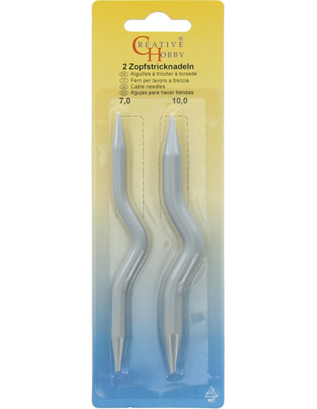 Aiguilles pour torsades - N° 7.0 et 10.0
