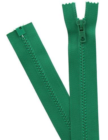 Fermeture éclair séparable synthétique - Vert émeraude