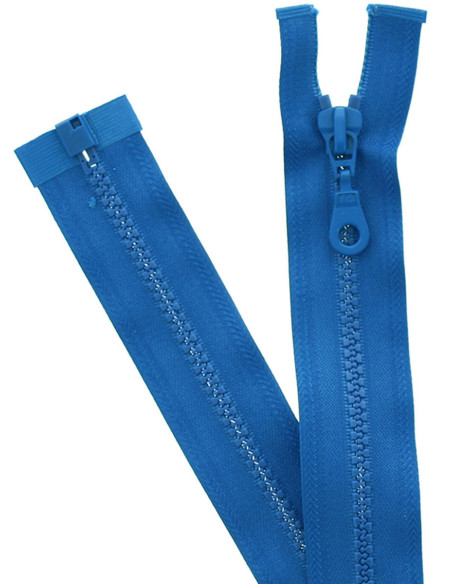 Fermeture éclair séparable synthétique - Bleu drapeau