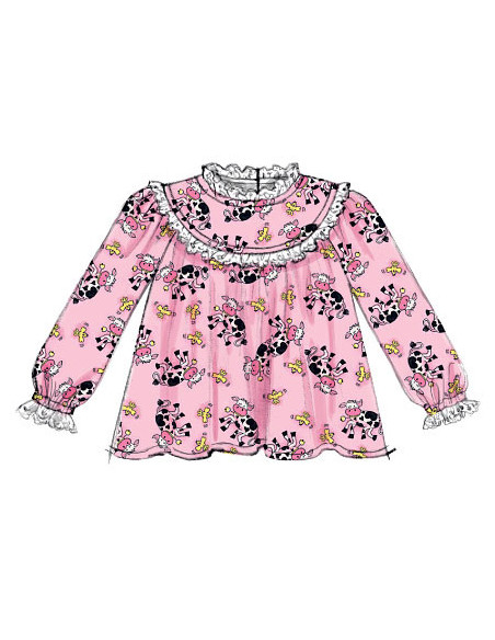Patron de hauts, chemises de nuit, short et pantalon - McCall's 6831