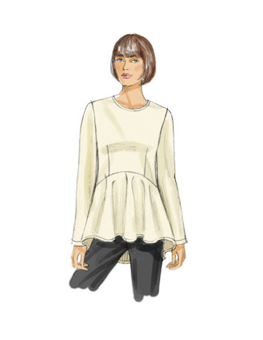 Patron de haut - Vogue 8815