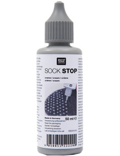 Flacon latex anti-dérapant pour chaussettes - Gris