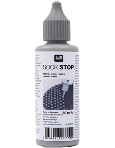 Flacon latex anti-dérapant pour chaussettes - Gris
