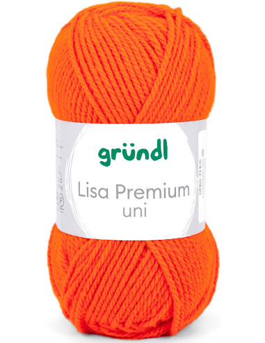 Fil à tricoter Lisa Premium uni Gründl