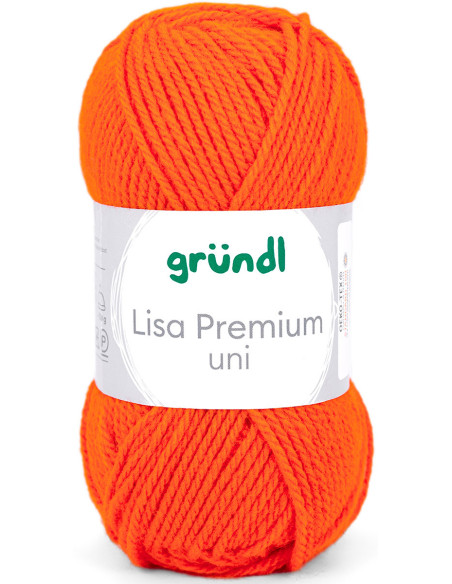 Fil à tricoter Lisa Premium uni Gründl
