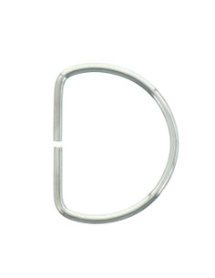 Anneau en D 40 mm - Argent