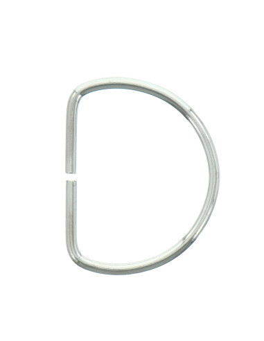 Anneau en D 40 mm - Argent