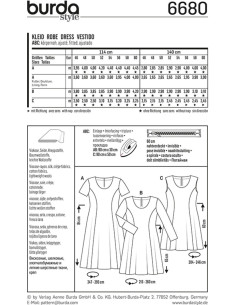 Patron de robe - Burda 6680 2