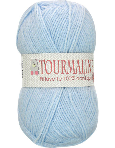 Sachet de 2 pelotes de fils à tricoter layette Tourmaline