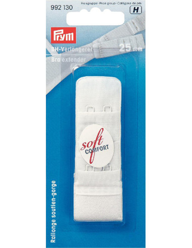 Rallonge attache soutien-gorge - 25 mm - 2 crochets