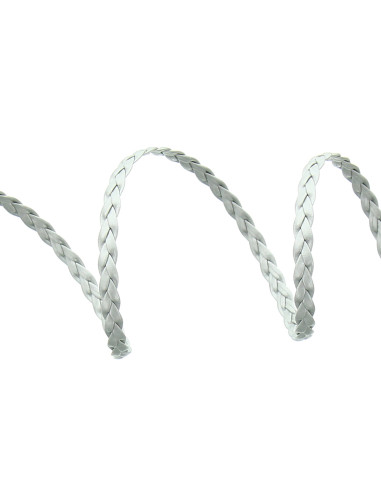 Tresse simili argent mat