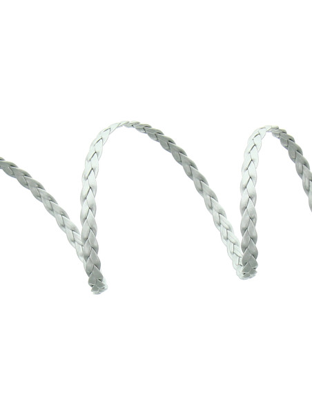 Tresse simili argent mat