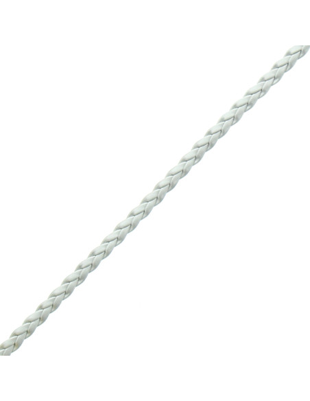 Tresse simili argent mat