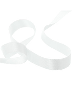 Ruban satin - Blanc