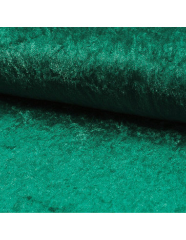 Tissus panne de velours - Vert émeraude