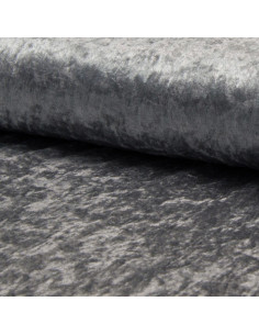 Tissus panne de velours - Gris